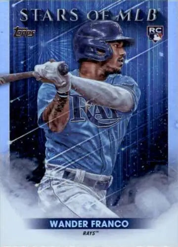 Wander Franco baseball card from 2022 Topps Stars of MLB with original gloss finish