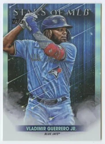 Vladimir Guerrero Jr. baseball card from 2022 Topps Stars with original gloss finish