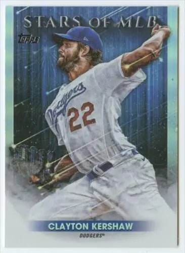 Clayton Kershaw baseball card 2022 Topps Stars NM-MT original gloss Dodgers ID40737