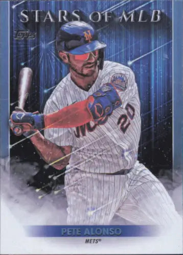 Pete Alonso baseball card from 2022 Topps Stars of MLB New York Mets collection