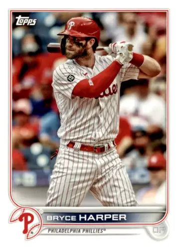 Bryce Harper baseball card from 2022 Topps Team Sets Philadelphia Phillies original gloss