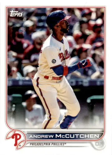 Andrew McCutchen baseball card from 2022 Topps Team Sets Philadelphia Phillies original gloss