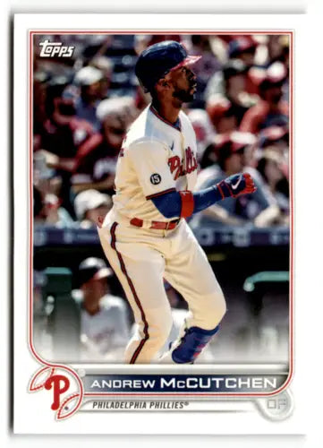 Andrew McCutchen baseball card from 2022 Topps Team Sets Philadelphia with original gloss