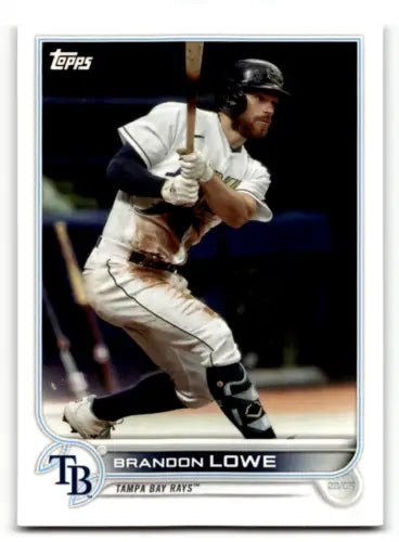 Brandon Lowe baseball card from 2022 Topps Team Sets Tampa Bay Rays with original gloss