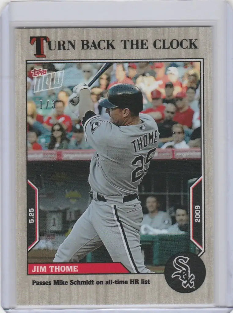 Baseball card of Jim Thome from the Chicago White Sox in the Topps Turn series