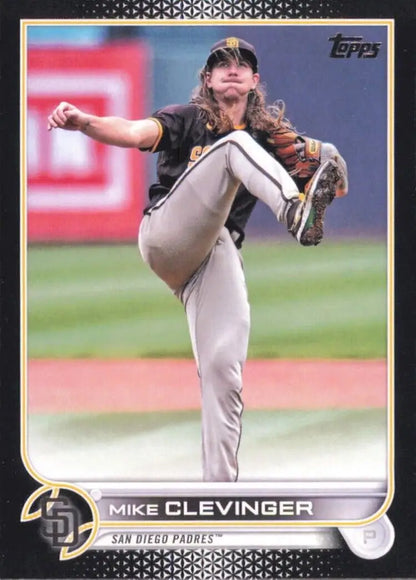 Topps Update Mike Clevinger Black /71 San Diego Padres MLB Baseball Card #186