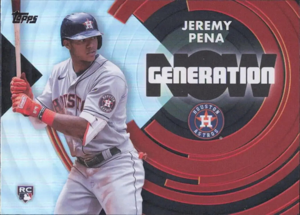 2022 Topps Update Series Generation Now Jeremy Pena Rookie Baseball Card Houston Astros