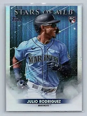 Julio Rodriguez baseball card from 2022 Topps Update Stars of MLB RC συλλογη