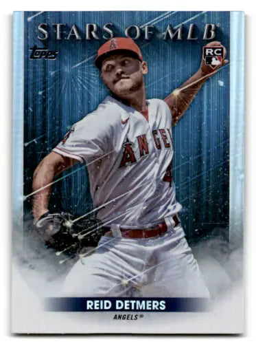 Reid Detmers baseball card from 2022 Topps Update Stars of MLB showcasing original gloss