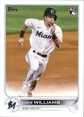 Luke Williams 2022 Topps Update US104 Rookie Miami Marlins Baseball Card NM-MT