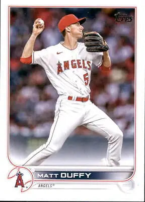 2022 Topps Update Matt Duffy Los Angeles Angels Baseball Card in NM-MT condition