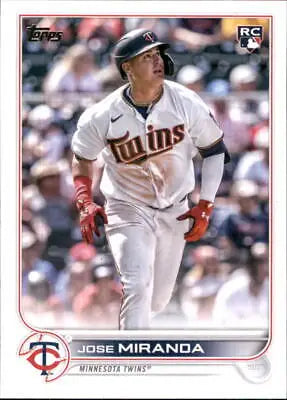 2022 Topps Update US120 Jose Miranda Rookie Card for Minnesota Twins collectors