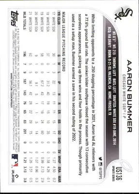 Aaron Bummer Chicago White Sox 2022 Topps Update #US136 Baseball Card MLB NM-MT