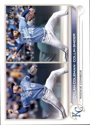 Collin Snider Dylan Coleman Rookie Card from 2022 Topps Update MLB collection