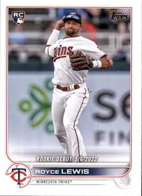 2022 Topps Update Royce Lewis Rookie Baseball Card for Minnesota Twins NM-MT