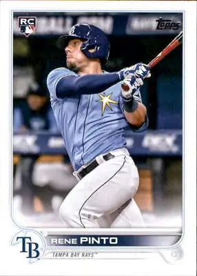 Baseball card of Rene Pinto from 2022 Topps Update for Tampa Bay Rays fans