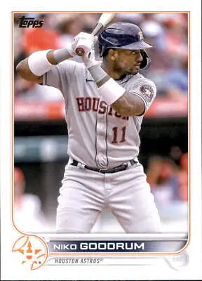 2022 Topps Update US157 Niko Goodrum Houston Astros Baseball Card for collectors