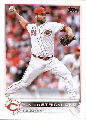 Baseball card of Hunter Strickland from 2022 Topps Update US159 Cincinnati Reds