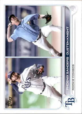 2022 Topps Update Dusten Knight Phoenix Sanders Rookie Card Tampa Rays NM-MT