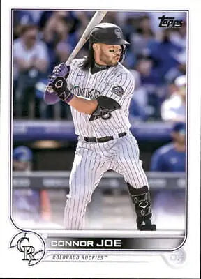 2022 Topps Update US188 Connor Joe Colorado Rockies Baseball Card for collectors