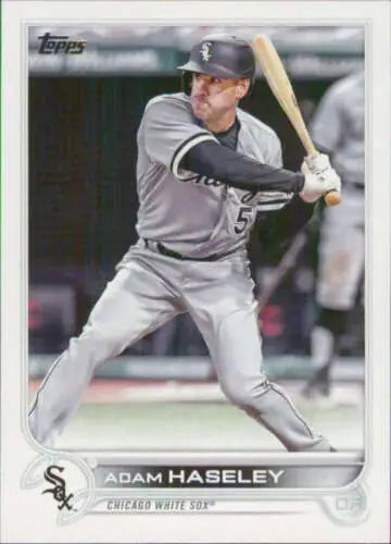 2022 Topps Update US237 Adam Haseley baseball card NM-MT original gloss White Sox