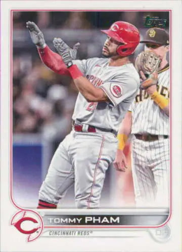 2022 Topps Update US26 Tommy Pham baseball card with original gloss, NM-MT Reds