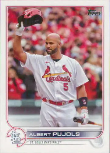 2022 Topps Update US300 Albert Pujols baseball card with original gloss finish