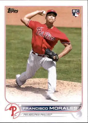 2022 Topps Update US318 Francisco Morales Rookie card for Philadelphia Phillies