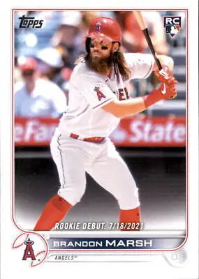 Brandon Marsh 2022 Topps Update Rookie Los Angeles Angels baseball card NM-MT