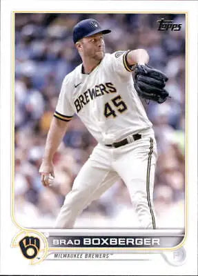 2022 Topps Update US61 Brad Boxberger Milwaukee Brewers Baseball Card NM-MT for collectors