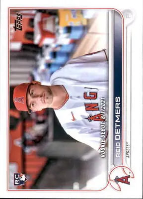 Reid Detmers Rookie Card from 2022 Topps Update Los Angeles Angels MLB Collection