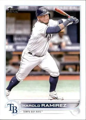 Baseball card of Harold Ramirez from 2022 Topps Update Tampa Bay Rays MLB collection