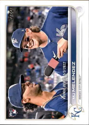 2022 Topps Update MJ Melendez Rookie Card Kansas City Royals MLB NM-MT