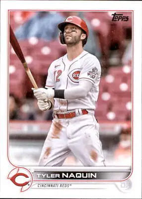 Baseball card of Tyler Naquin from 2022 Topps Update US80 Cincinnati Reds MLB