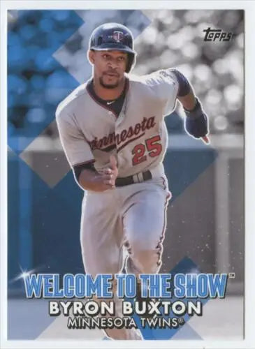 2022 Topps Welcome to the Show Byron Buxton baseball card with original gloss Twins