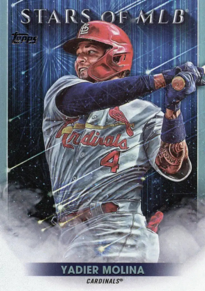 Topps Yadier Molina baseball card from 2022 Baseball Stars of MLB Insert STL Cardinals