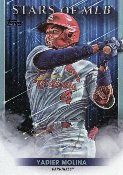 Topps Yadier Molina baseball card from 2022 Baseball Stars of MLB Insert STL Cardinals