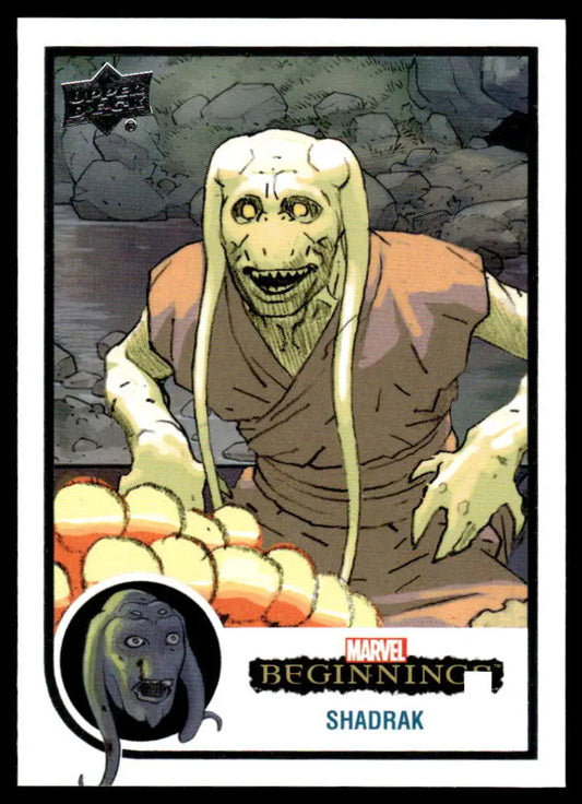 Ghoulish creature Shadrak in brown robes from Upper Deck Marvel Beginnings Vol. 2