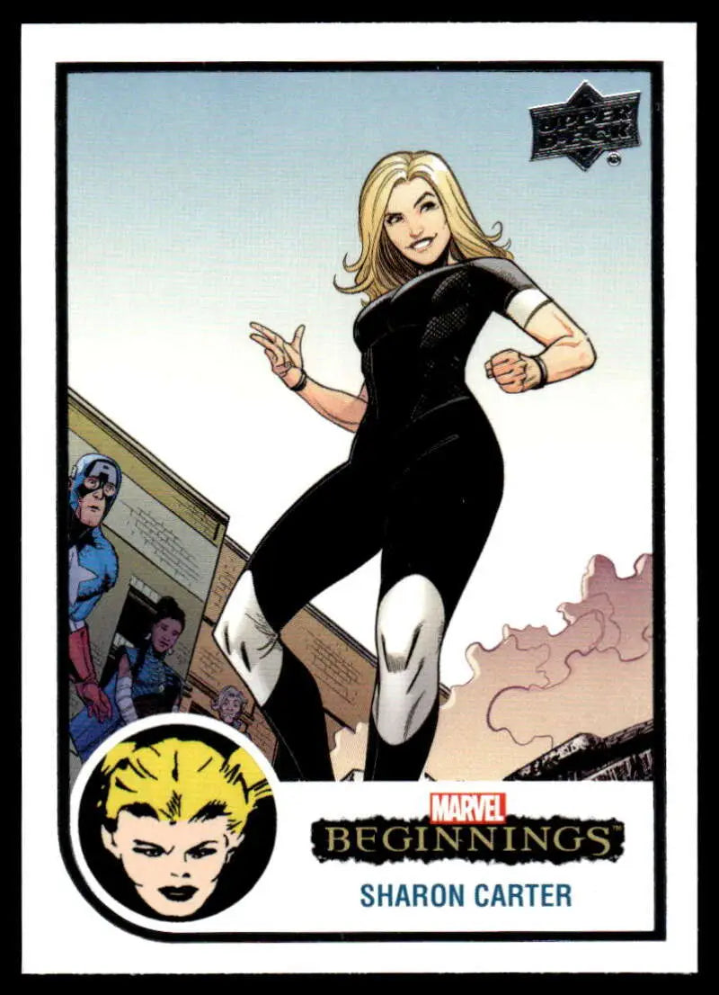 Trading card of Sharon Carter from Upper Deck Marvel Beginnings Vol. 2 Series 1