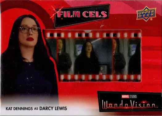 Film Cels trading card from Marvel WandaVision featuring Kat Dennings in dark outfit