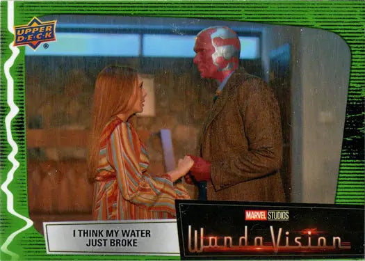 Green Vision trading card from Marvel Studios WandaVision series, 2022 Upper Deck