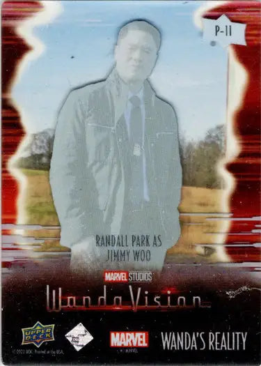 Marvel WandaVision trading card featuring military character Randall Park in Plexi design