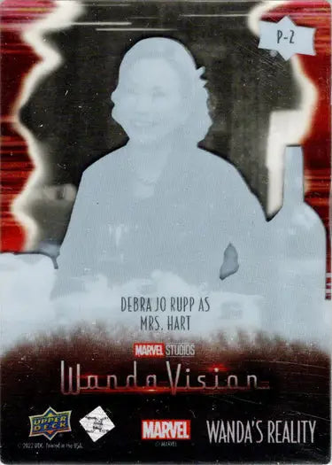 Silhouetted character card from Marvel’s WandaVision in 2022 Upper Deck trading cards