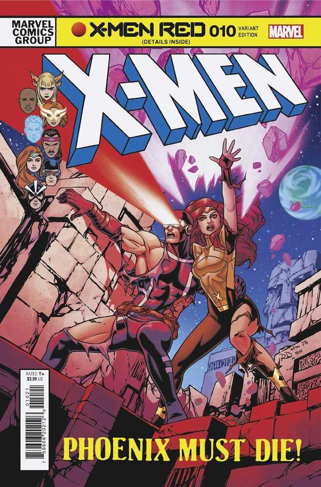 X-Men Red #10 Dauterman Classic Homage Variant comic cover with Phoenix Must Die title