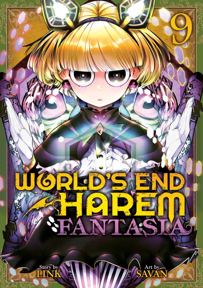 World’s End Harem Fantasia Volume 9 cover featuring anime character in ornate clothing