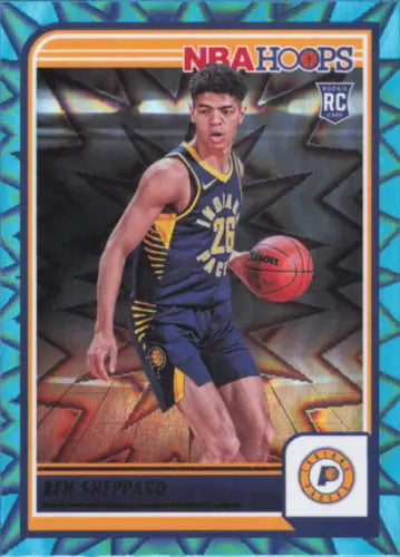 Ben Sheppard Rookie Indiana Pacers Card from 2023-24 Hoops Teal Explosion #261