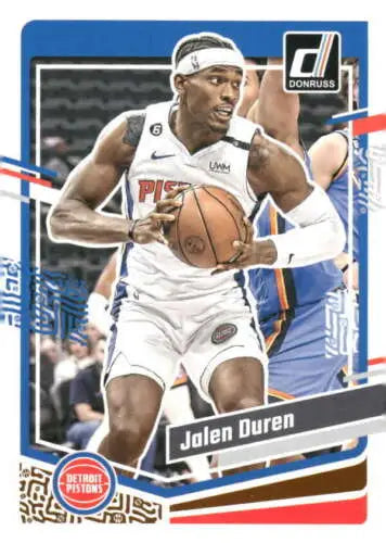 Jalen Duren basketball card 2023-24 Donruss NM-MT original gloss Pistons Simply Sandoval