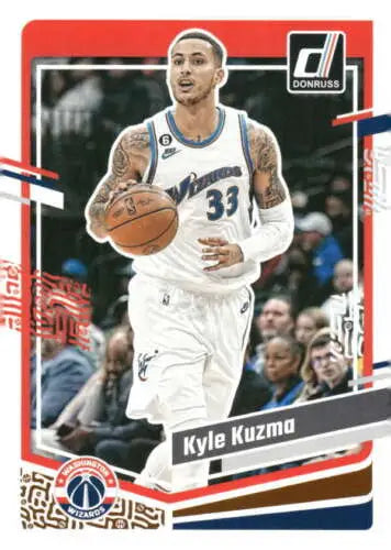 Kyle Kuzma basketball card from 2023-24 Donruss, featuring original gloss design