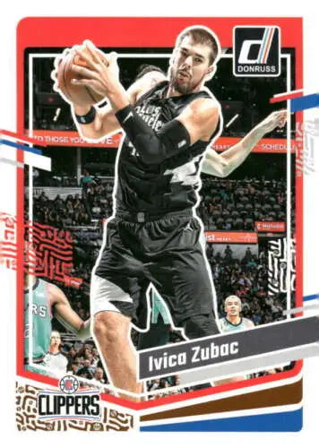 Ivica Zubac basketball card from 2023-24 Donruss with original gloss finish