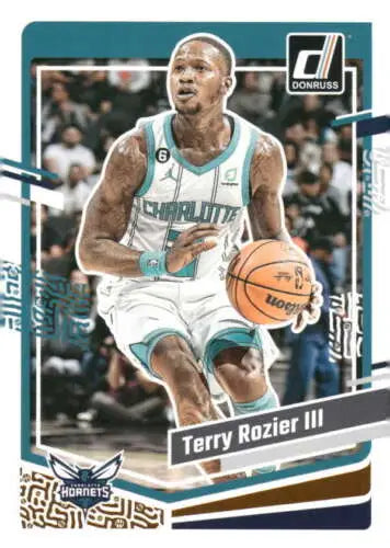 Terry Rozier III basketball card from 2023-24 Donruss with original gloss finish